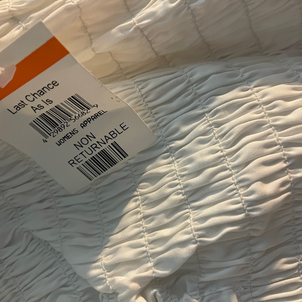 Open Edit Puff Sleeve Smocked Top Size small NWT - Picture 8 of 10